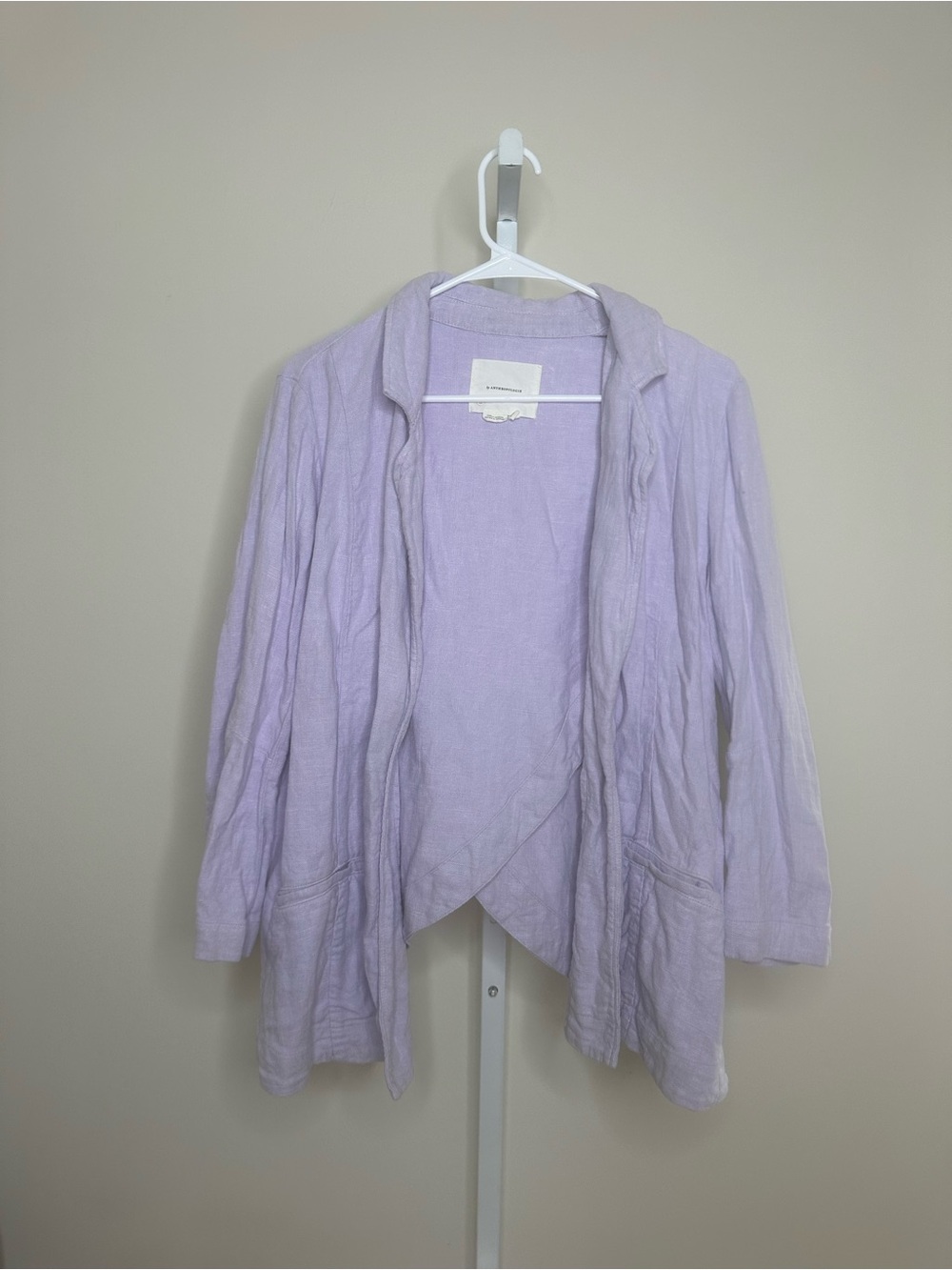 Anthropologie Linen Blend Jacket in Size 6
